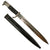 Original German WWII Heer Army Single Etched Long 98k Dress Bayonet by Robert Klaas with Scabbard Original Items