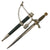 Original German WWII Early 1st Model Luftwaffe Dagger by ALCOSO with Chain Clip Hanger and Portepee Knot Original Items