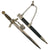 Original German WWII Early 1st Model Luftwaffe Dagger by ALCOSO with Chain Clip Hanger and Portepee Knot Original Items