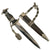 Original Rare German WWII Model 1936 Officer's Chained SS Dagger with Type II Chain, Scabbard, and Portepee Original Items