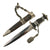 Original Rare German WWII Model 1936 Officer's Chained SS Dagger with Type II Chain, Scabbard, and Portepee Original Items