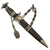 Original Rare German WWII Model 1936 Officer's Chained SS Dagger with Type II Chain, Scabbard, and Portepee Original Items