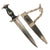 Original German WWII Rare Model 1936 Officer's Chained SS Dagger with Type I Chain & Scabbard Original Items