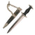 Original German WWII Rare Model 1936 Officer's Chained SS Dagger with Type I Chain & Scabbard Original Items