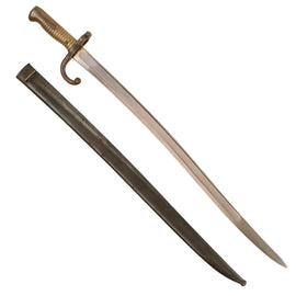Original French M1866 Chassepot Saber Bayonet by d'Armes de Châtellerault with Scabbard - Dated April 1873