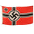 Original German WWII Kriegsmarine 100cm x 170cm Naval Battle Flag - Reichskriegsflagge Original Items