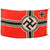 Original German WWII Kriegsmarine 100cm x 170cm Naval Battle Flag - Reichskriegsflagge Original Items