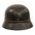 Original German WWII Luftschutz Civil Air Defense Beaded M40 Helmet Shell with Liner Remnants - Stamped Q64 Original Items