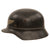 Original German WWII Luftschutz Civil Air Defense Beaded M40 Helmet Shell with Liner Remnants - Stamped Q64 Original Items