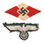 Original German WWII Award, Insignia, and Belt Buckle Grouping with War Merit Cross KvK, Long Civil Service Award, and More - 10 Items