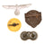 Original German WWII Award, Insignia, and Belt Buckle Grouping with War Merit Cross KvK, Long Civil Service Award, and More - 10 Items