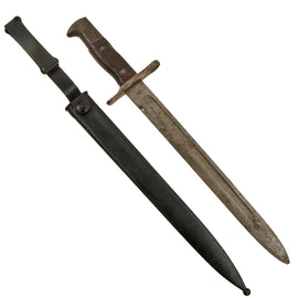 Original U.S. Philippine - American War Model 1892 Krag Rifle Bayonet and Repainted 2nd Pattern Scabbard - Dated 1902