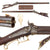 Original U.S. Percussion Over & Under Combination .42cal. Hunting Rifle & 36 Bore Fowler with Set Trigger by Jacob T. Sacket of Saegertown PA Original Items