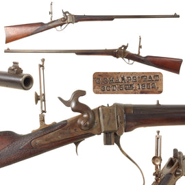 Original U.S. Civil War Sharps Vertical Breech New Model 1863 Military Rifle Converted to .45-70 Govt. Sporting Gun - Serial 25671