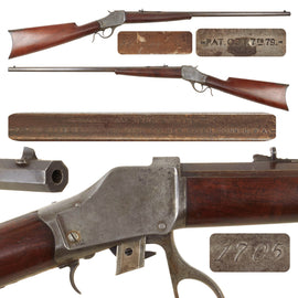 Original U.S. Winchester Model 1885 "High Wall" .32-20 WCF Single Shot Rifle with 28" Octagon Barrel Made in 1886 - Serial 1705