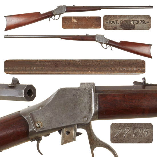Original U.S. Winchester Model 1885 "High Wall" .32-20 WCF Single Shot Rifle with 28" Octagon Barrel Made in 1886 - Serial 1705 Original Items