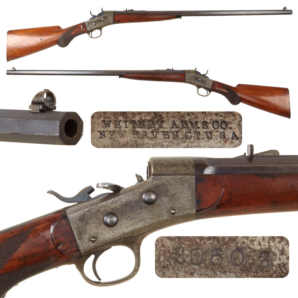 Original U.S. Whitney Arms Co. "Remington" Rolling Block Style II No.1 Single Shot Sporting Rifle in .45-75W.C.F. Serial 20603 - Circa 1885 Original Items