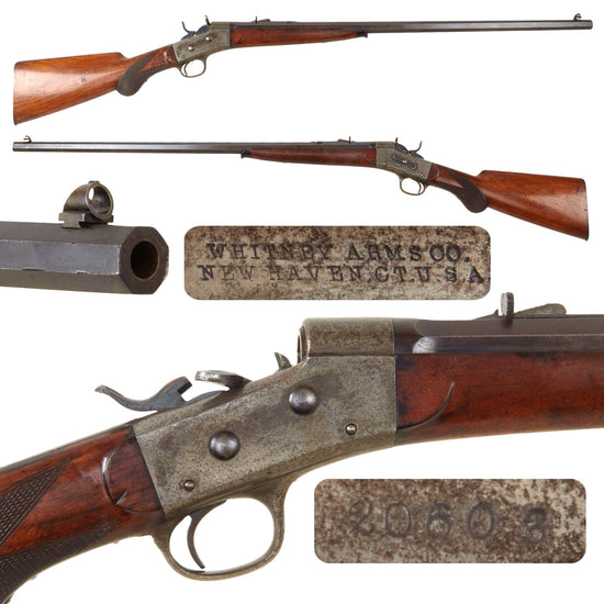 Original U.S. Whitney Arms Co. "Remington" Rolling Block Style II No.1 Single Shot Sporting Rifle in .45-75W.C.F. Serial 20603 - Circa 1885 Original Items