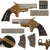 Original U.S. "Southerner" Single Shot Derringer by Brown Mfg. Co. in .41 Caliber Rimfire - Matching Serial 2206 Original Items