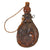 Original U.S. Early 19th Century Era Hunting Bag Set with Deer Hide Flap, Shot Pouch with Pennsylvania Dutch Design, and Early Horn Snuff Box Original Items