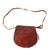 Original U.S. Early 19th Century Era Hunting Bag Set with Deer Hide Flap, Shot Pouch with Pennsylvania Dutch Design, and Early Horn Snuff Box Original Items