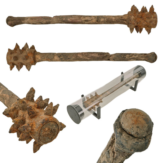 Original Austro-Hungarian WWI Excavated Trench Raiding Club Recovered at Galicia in 2021 - From Personal Collection of David Machnicki, Author of At Arm's Length Series Original Items