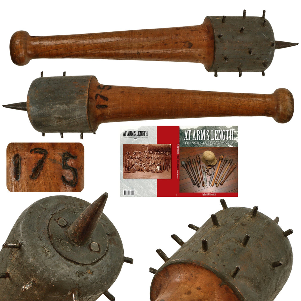 Original German WWI Trench Raiding Mace - From Personal Collection of David Machnicki, Author of At Arm's Length Series & Featured in Upcoming Volume III - One of Three Known Examples Original Items