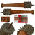 Original German WWI Trench Raiding Mace - From Personal Collection of David Machnicki, Author of At Arm's Length Series & Featured in Upcoming Volume III - One of Three Known Examples Original Items