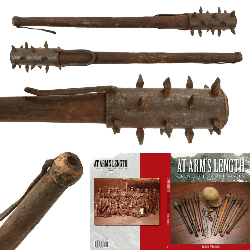 Original Austro-Hungarian WWI Trench Raiding Club with Belt Hook - From Personal Collection of David Machnicki, Author of At Arm's Length Series & Featured in Upcoming Volume III Original Items
