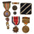 DRAFT Original U.S. WWI & WWII 3rd Division “Rock of the Marne” Lot with Divisional Medal, Victory Medal with 6 Bars, Veteran’s Cap, and Souvenirs Original Items