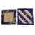 DRAFT Original U.S. WWI 3rd Division “Rock of the Marne” Patch Lot with 3rd Army and Velvet Variations - Six Total Original Items