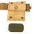 Original U.S. WWI M-1912 Mounted Swivel Holster for 1911 .45 Automatic with Dummy Pistol & M-1910 Pistol Belt, M-1910 First Aid Pouch with WWII Carlisle Bandage and M1911 Magazine Pouch