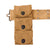 Original U.S. WWI M1917 Holster for 1911 .45 Revolver with M-1910 Pistol Belt, WWI Half Moon Clip .45 Cal 3 Pocket Pouch, and First Aid Pouch with 1917-Dated Sealed Bandage - Dated 1918 Original Items