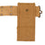 Original U.S. WWI M1917 Holster for 1911 .45 Revolver with M-1910 Pistol Belt, WWI Half Moon Clip .45 Cal 3 Pocket Pouch, and First Aid Pouch with 1917-Dated Sealed Bandage - Dated 1918 Original Items