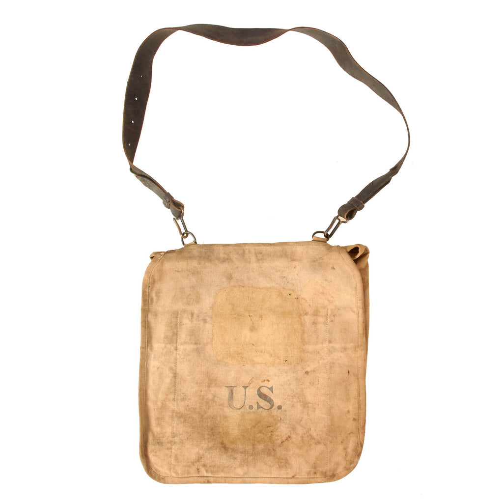 Original U.S. Spanish American War M-1878 Haversack with Original Leather Carrying Strap Original Items