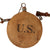 Original U.S. Pre-WWI California Unit-Marked M1878 Canteen with Name & Leather Shoulder Strap - Machine Gun Company, 7th Infantry Regiment, National Guard of California Original Items