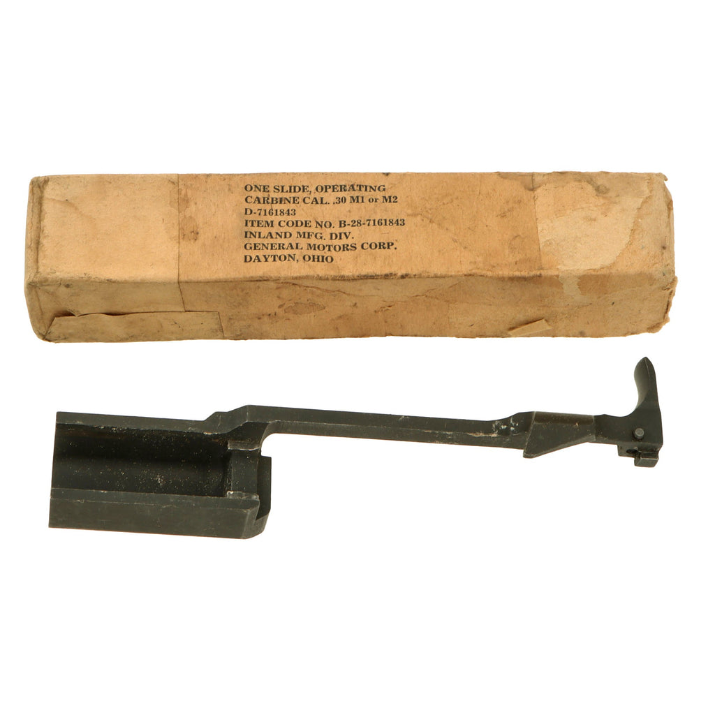 Original U.S. WWII M1 Carbine Operating Slide in Original Box by Inland Mfg. Division Original Items