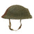 Original Canadian WWII MkII Brodie Steel Helmet with Two Tone Helmet Net and Field Dressing - Dated 1942 Original Items
