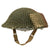 Original Canadian WWII MkII Brodie Steel Helmet with Two Tone Helmet Net and Field Dressing - Dated 1942 Original Items