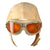Original U.S. WWII Navy USMC White Summer Flight Hemet with AN-6530 Goggles Original Items