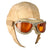 Original U.S. WWII Navy USMC White Summer Flight Hemet with AN-6530 Goggles Original Items