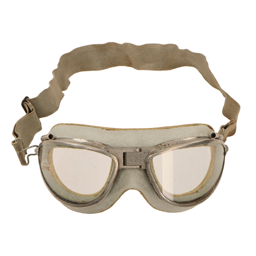 Original U.S. WWII AAF AN-6530 Goggles with Elastic Strap Original Items