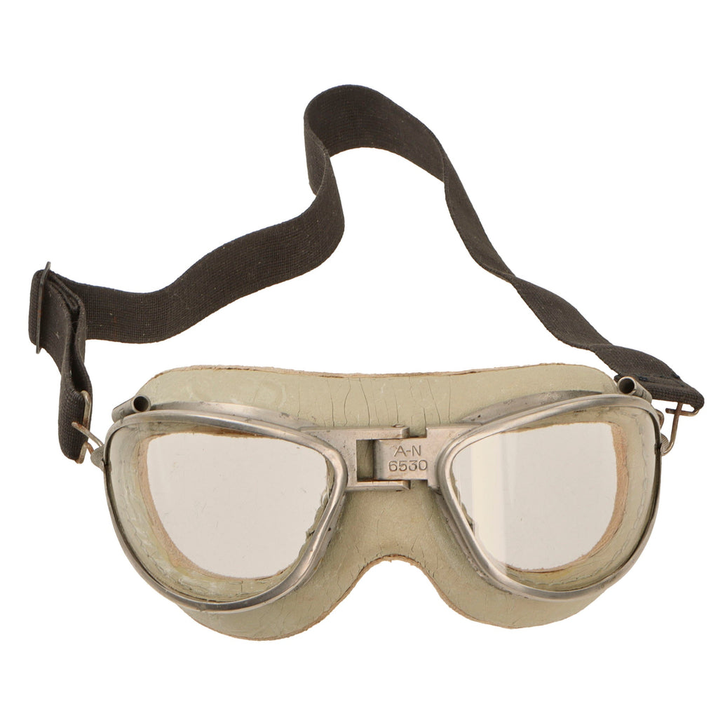 marine goggles Original U.S. WWII AAF AN-6530 Goggles with Elastic Strap – International Military Antiques