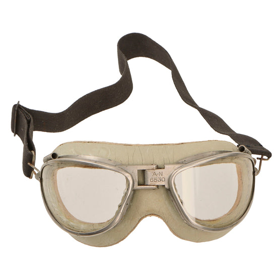 Original U.S. WWII AAF AN-6530 Goggles with Elastic Strap (Copy) Original Items