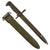 Original U.S. WWII M1 Garand 10 inch Bayonet by PAL with M7 Scabbard Original Items