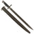 Original U.S. WWI M1917 Enfield Rifle & Trench Gun Bayonet by Remington with Scabbard - Dated 1917 Original Items