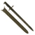 Original U.S. WWII 16” M1 Garand Bayonet and Scabbard by U.F.H. with USN MK 1 Scabbard - Dated 1943 Original Items