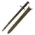 Original U.S. WWII 16” M1 Garand Bayonet and Scabbard by U.F.H. with USN MK 1 Scabbard - Dated 1943 Original Items