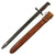 Original U.S. WWI M1905 Springfield 16 Inch Rifle Bayonet by Rock Island Arsenal with 2nd Pattern 1910-Dated M1906 Scabbard by R.I.A. - Dated 1908 Original Items