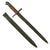 Original Italian WWI M1891 “Truppe Speciali” Carcano Carbine Bayonet with Steel Scabbard Original Items